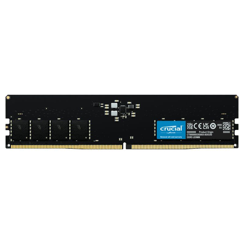 Crucial RAM - 16 GB - DDR5 4800 UDIMM CL40 - 50 pc. Tray