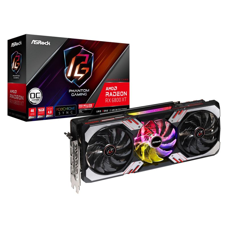 Asrock graphics card AMD Radeon RX 6800 XT - 16 GB GDDR6 OC