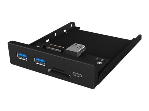 ICY BOX 3 port hub for 3.5" bay with card reader and USB 3.0 20 pin connector IB-HUB1417-i3