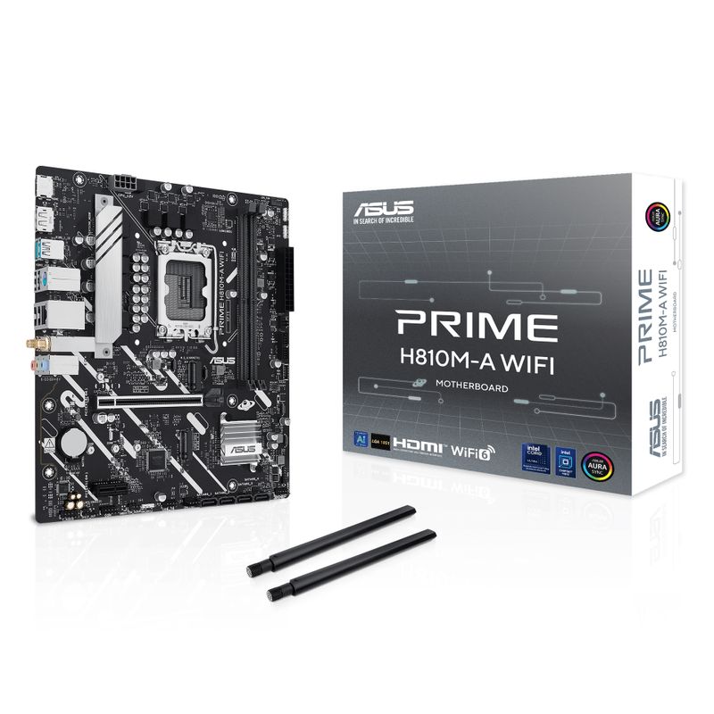 ASUS PRIME H810M-A WIFI - motherboard - micro ATX - LGA1851 Socket - H810