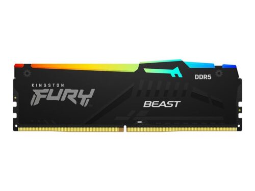 Kingston FURY Beast RGB - DDR5 - module - 16 GB - DIMM 288-pin - 6000 MHz / PC5-48000 - unbuffered