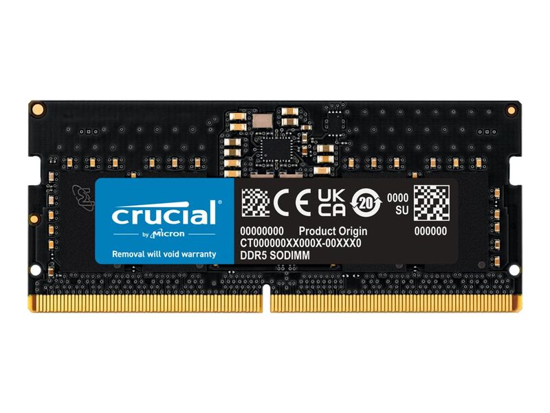 Crucial - DDR5 - module - 8 GB - SO-DIMM 262-pin - 5600 MHz / PC5-44800