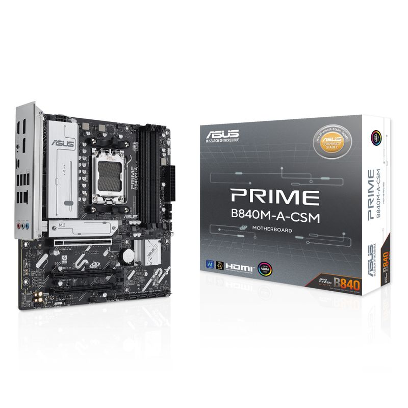 ASUS PRIME B840M-A-CSM - motherboard - micro ATX - Socket AM5 - AMD B840