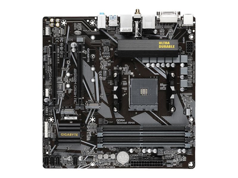 Gigabyte Mainboard B550M DS3H AC - micro ATX - Socket AM4 - AMD B550