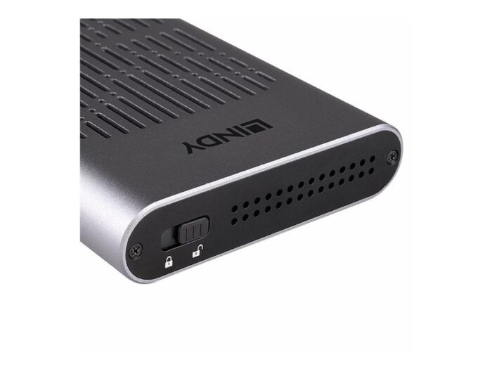 Lindy - storage enclosure - clone function - M.2 NVMe Card / PCIe (NVMe) - USB 3.2 (Gen 2x2) - Afbeelding 3