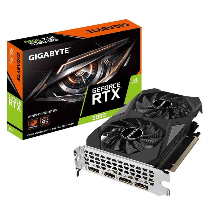 GIGABYTE Grafikkarte GeForce RTX 3050 WINDFORCE OC V2 6G - 6 GB GDDR6 OC