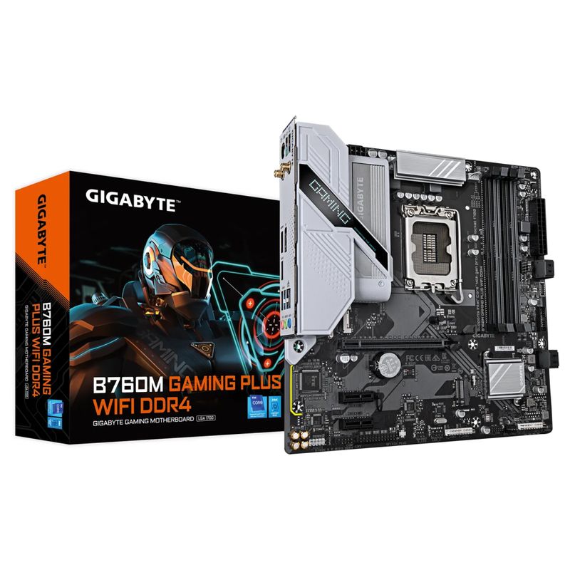 Gigabyte B760M GAMING PLUS WIFI DDR4 - motherboard - micro ATX - LGA1700 Socket - B760