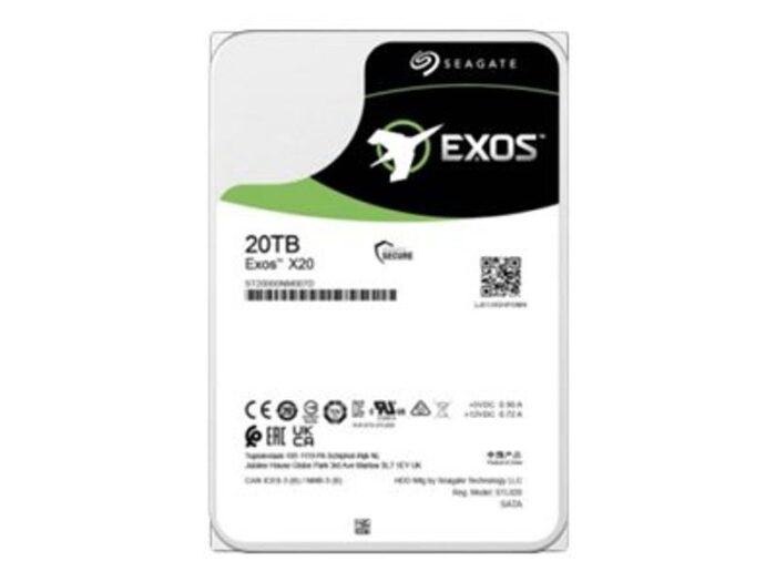 Seagate HDD Exos X20 ST20000NM007D - 20 TB - 3.5" - SATA 6Gb/s