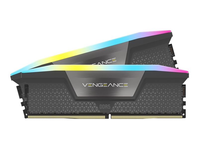 CORSAIR Vengeance RGB - DDR5 - kit - 32 GB: 2 x 16 GB - DIMM 288-pin - 3200 MHz / PC5-51200 - unbuffered