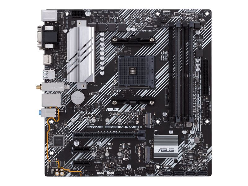 ASUS Mainboard PRIME B550M-A WIFI II - micro ATX - Socket AM4 -AMD B550