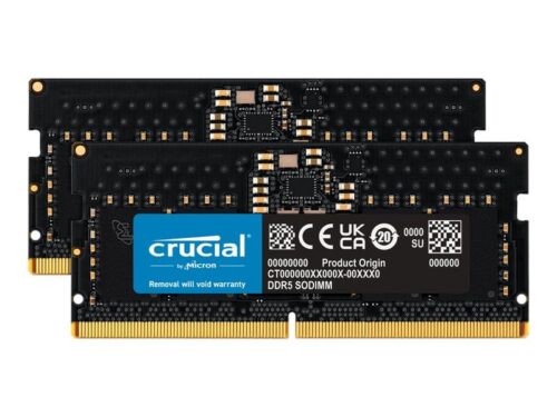 Crucial RAM - 16 GB (2 x 8 GB Kit) - DDR5 4800 SO-DIMM CL40