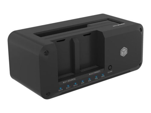 ICY BOX IB-2924MSCL-C31 - HDD / SSD docking station - clone function - M.2 NVMe Card / SATA 6Gb/s - USB 3.2 (Gen 2)