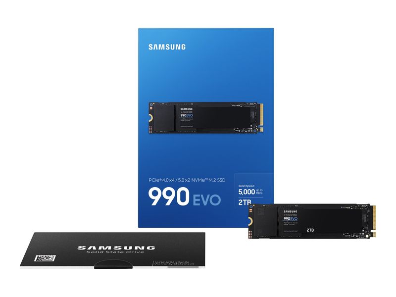 Samsung SSD 990 EVO MZ-V9E2T0BW - 2 TB - M.2 2280 - PCIe 5.0 x4 NVMe