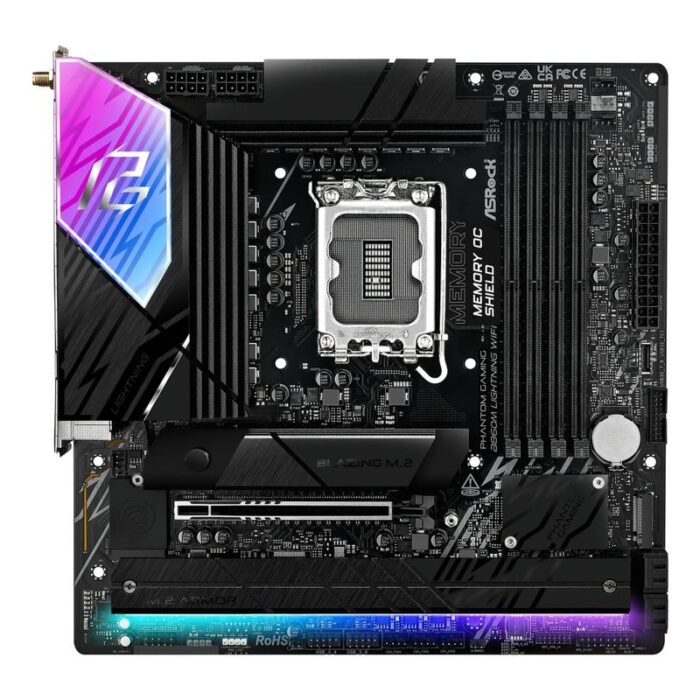 MB ASRock Intel 1851 B860M Lightning WiFi - Afbeelding 2