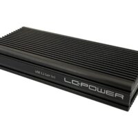 LC Power LC-M2-C-NVME-2X2 - storage enclosure - M.2 NVMe Card - USB 3.2 (Gen 2x2)