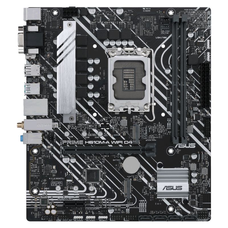 ASUS Mainboard PRIME H610M-A WIFI D4 - micro ATX - Socket LGA1700 - Intel H610