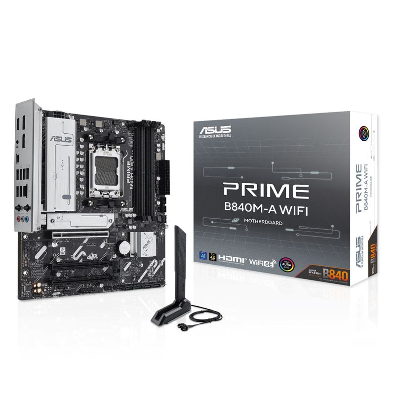 ASUS PRIME B840M-A WIFI - motherboard - micro ATX - Socket AM5 - AMD B840