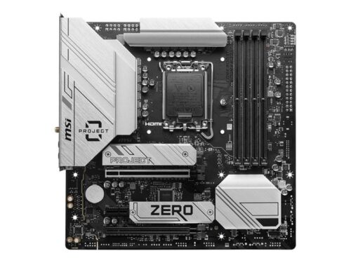 MSI Mainboard B760M PROJECT ZERO - micro ATX - Socket LGA1700 - Intel B760