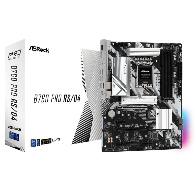 ASRock B760 PRO RS/D4 - motherboard - ATX - LGA1700 Socket - B760