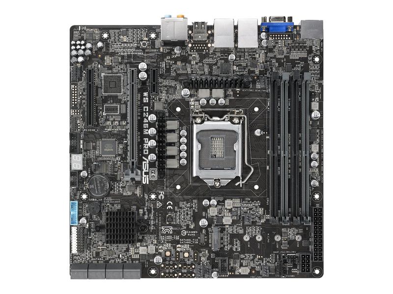 ASUS Mainboard WS C246M PRO - micro ATX - Socket LGA1151 - Intel C246