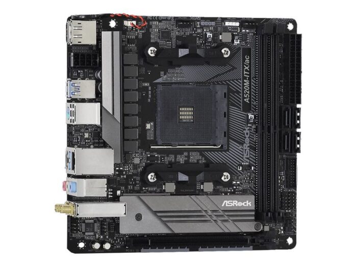 ASRock Mainboard A520M-ITX/ac - Mini-ITX - Socket AM4 - AMD A520 - Afbeelding 4