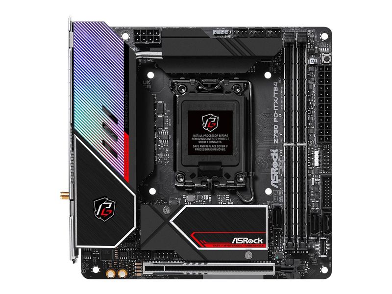 ASRock Motherboard Z790 PG-ITX/TB4 - Mini-ITX - Socket LGA1700 - AMD Z790