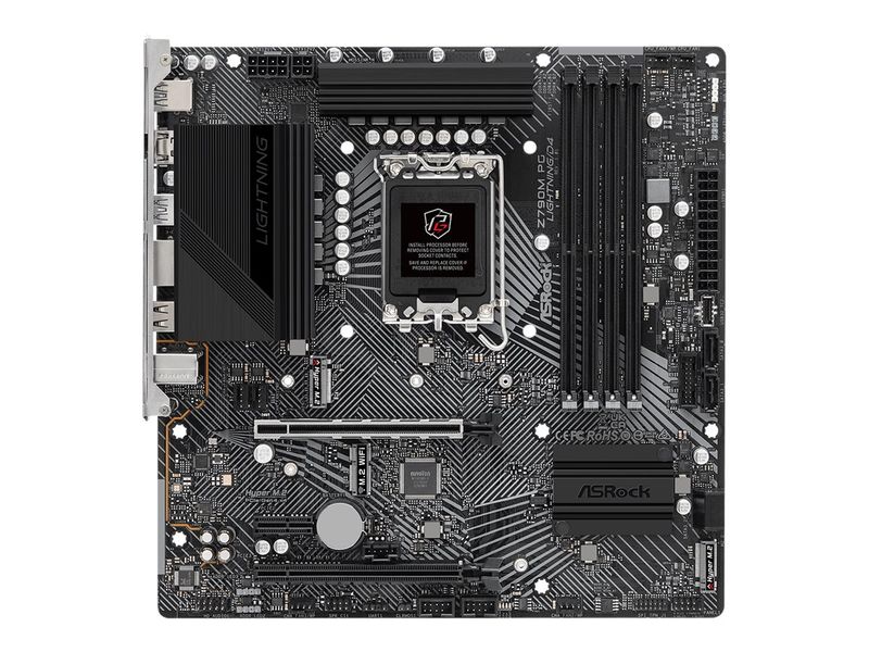 ASRock Motherboard Z790M PG Lightning/D4 - Micro ATX - Socket LGA1700 - AMD Z790