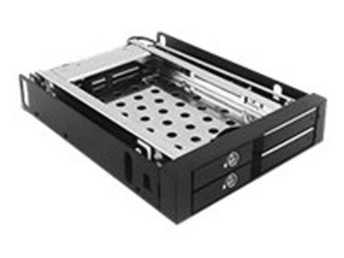 ICY BOX storage drive cage IB-2227StS - 2x 2.5" SATA HDDs/SSDs - USB 3.0