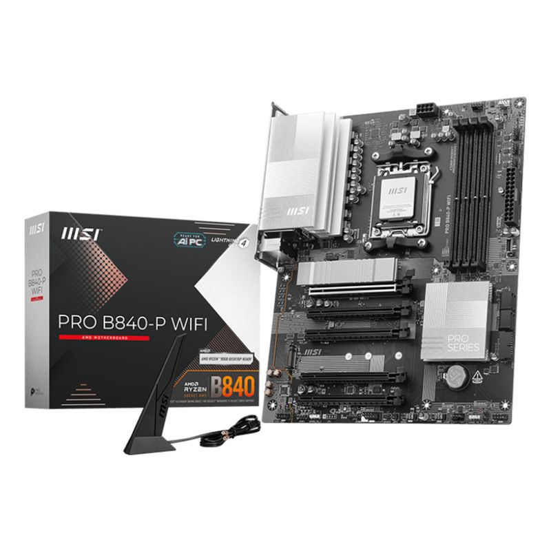 MSI PRO B840-P WIFI - motherboard - ATX - Socket AM5 - AMD B840