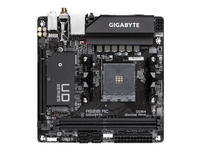 GIGABYTE Mainboard A520I AC - Mini ITX - Socket AM4 - AMD A520