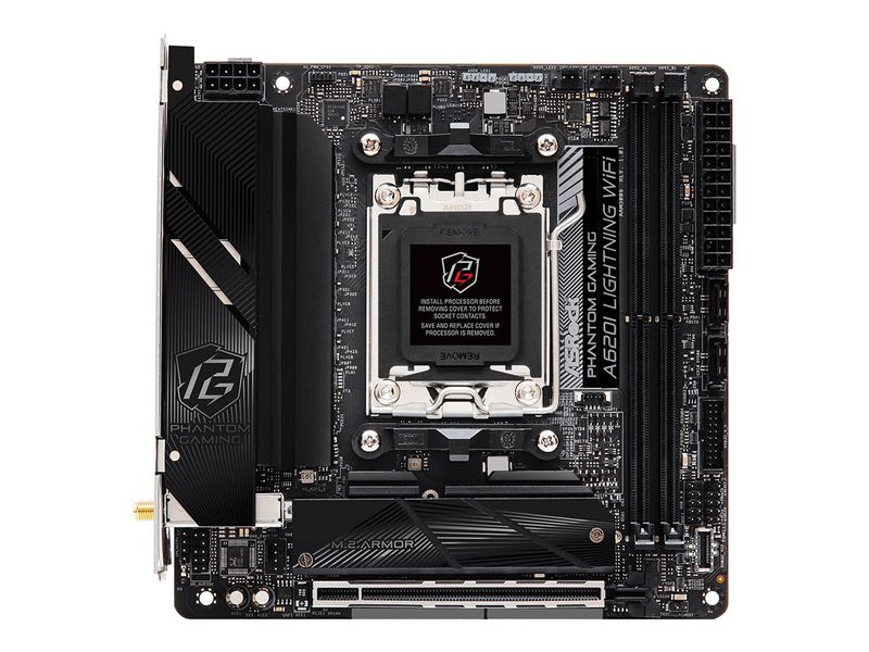 ASRock A620I LIGHTNING WIFI - motherboard - mini ITX - Socket AM5 - AMD A620