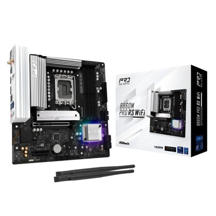ASRock B860M Pro RS WiFi - motherboard - micro ATX - LGA1851 Socket - B860