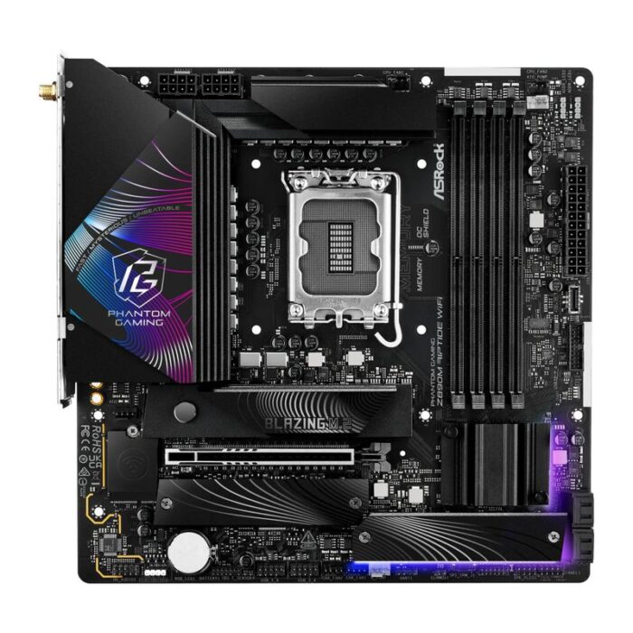 ASRock Phantom Gaming Z890M RIPTIDE WIFI - motherboard - micro ATX - LGA1851 Socket - Z890