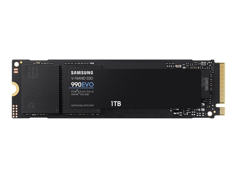 Samsung SSD 990 EVO MZ-V9E1T0BW - 1 TB - M.2 2280 - PCIe 5.0 x2 NVMe
