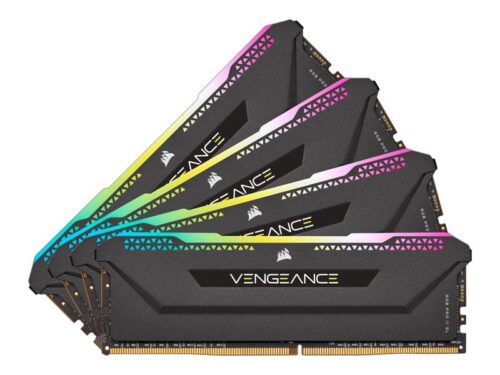 CORSAIR Vengeance RGB PRO SL - DDR4 - kit - 32 GB: 4 x 8 GB - DIMM 288-pin - 3200 MHz / PC4-25600 - unbuffered