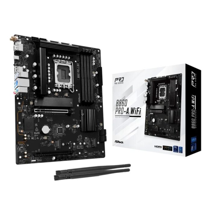 ASRock B860 Pro-A WiFi - motherboard - micro ATX - LGA1851 Socket - B860