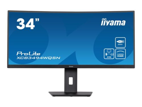 Iiyama Curved Monitor ProLite XCB3494WQSN-B5 - 86.4 cm (34") - 3440 x 1440 UWQHD
