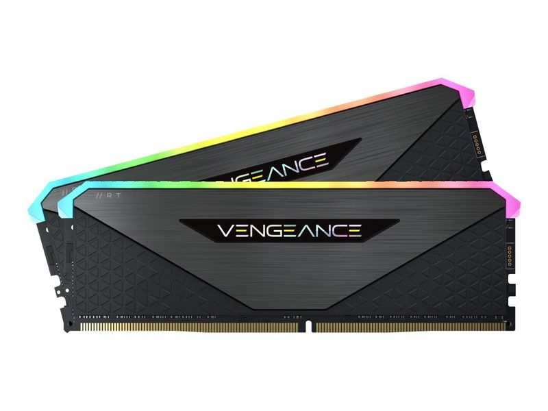 CORSAIR Vengeance RGB RT - DDR4 - kit - 64 GB: 2 x 32 GB - DIMM 288-pin - 3600 MHz / PC4-28800 - unbuffered