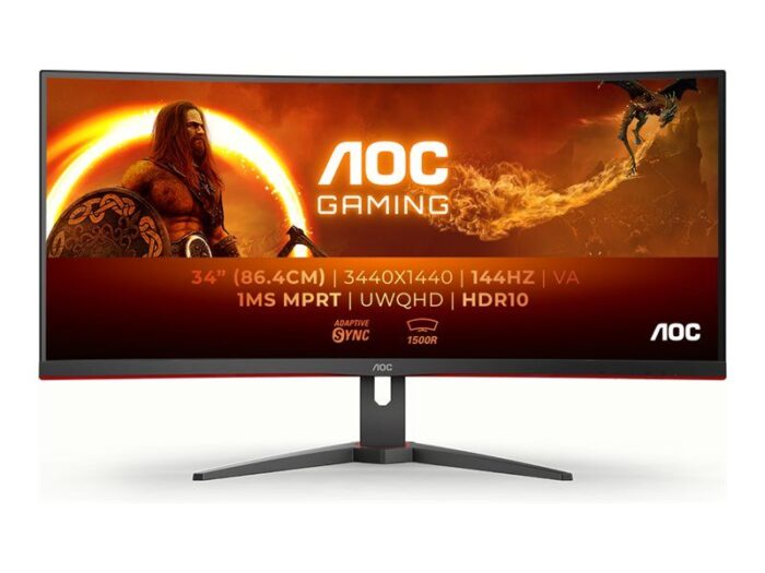 AOC Gaming CU34G2XE/BK - LED monitor - curved - 34" - HDR