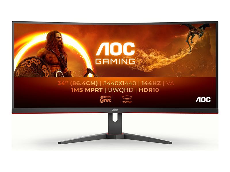 AOC Gaming CU34G2XE/BK - LED monitor - curved - 34" - HDR