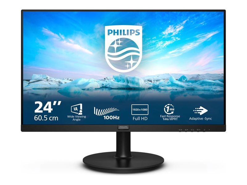 Philips LED Monitor V-line 241V8LAB - 60.5 cm (23.8") - 1920 x 1080 Full HD