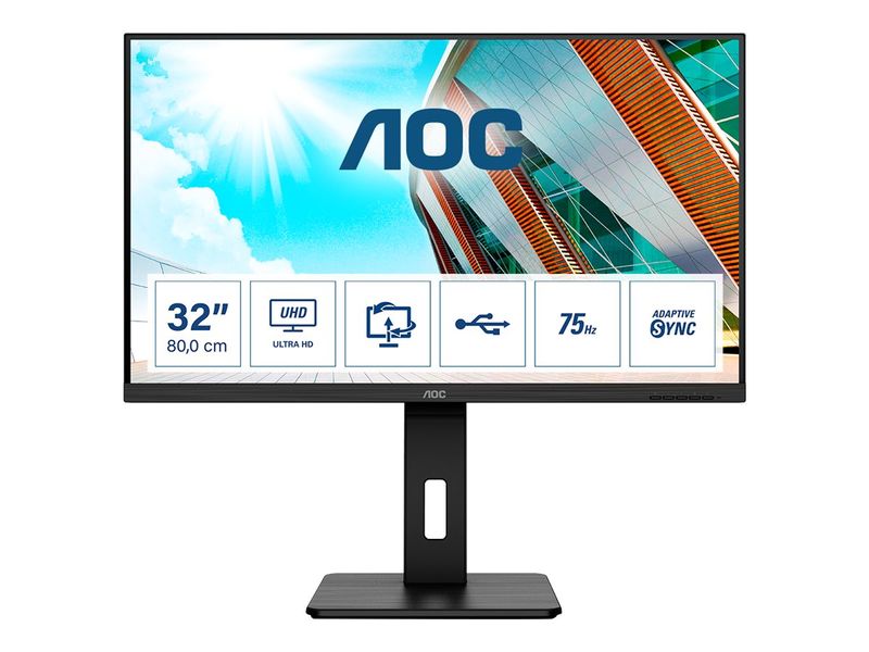 AOC LED-Display U32P2 - 80 cm (31.5") - 3840 x 2160 4K UHD