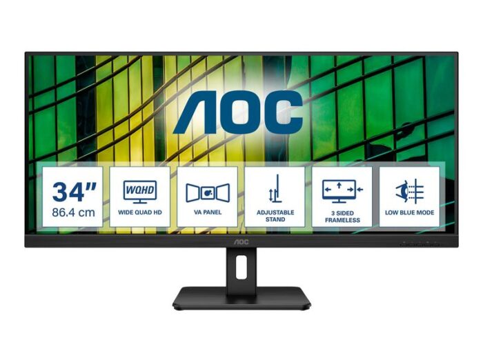 AOC LED-Display U34E2M/BK - 86.4 cm (34") - 3440 x 1440 WQHD