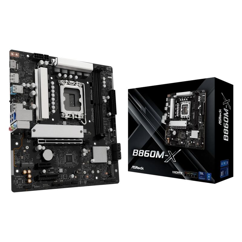 ASRock B860M-X - motherboard - micro ATX - LGA1851 Socket - B860