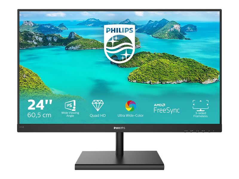 Philips LED-Display E-line 245E1S - 61 cm (24") - 2560 x 1440 QHD