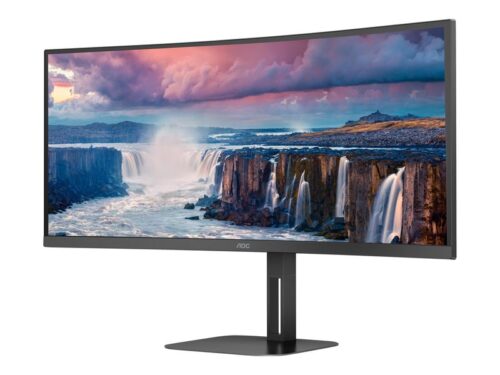 AOC LED Curved-Display CU34V5C - 86.4 cm (34") - 3440 x 1440 UWQHD