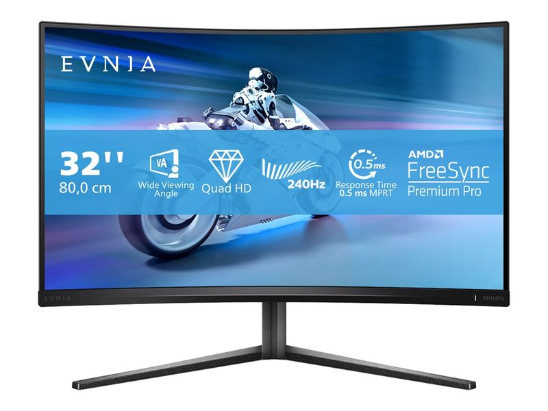 Philips Curved Gaming Monitor Evnia 5000 Series 32M2C5500W - 80 cm (31.5") - 2560 x 1440 QHD