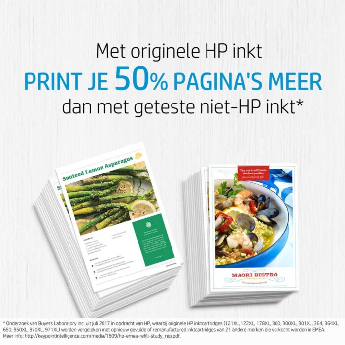 INK. HP 953XL originele high-capacity zwarte inktcartridge - Afbeelding 6