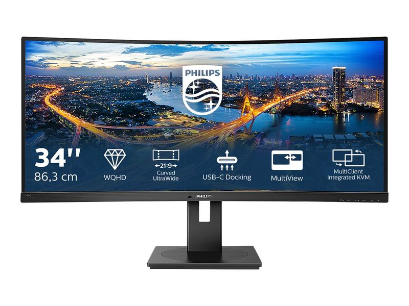 Philips LED Curved-Monitor B Line 346B1C - 86.36 cm (34") - 3440 x 1440 UWQHD