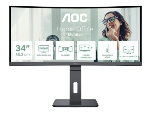 AOC Curved Display CU34P3CV - 86.36 cm (34") - 3440 x 1440 Quad HD